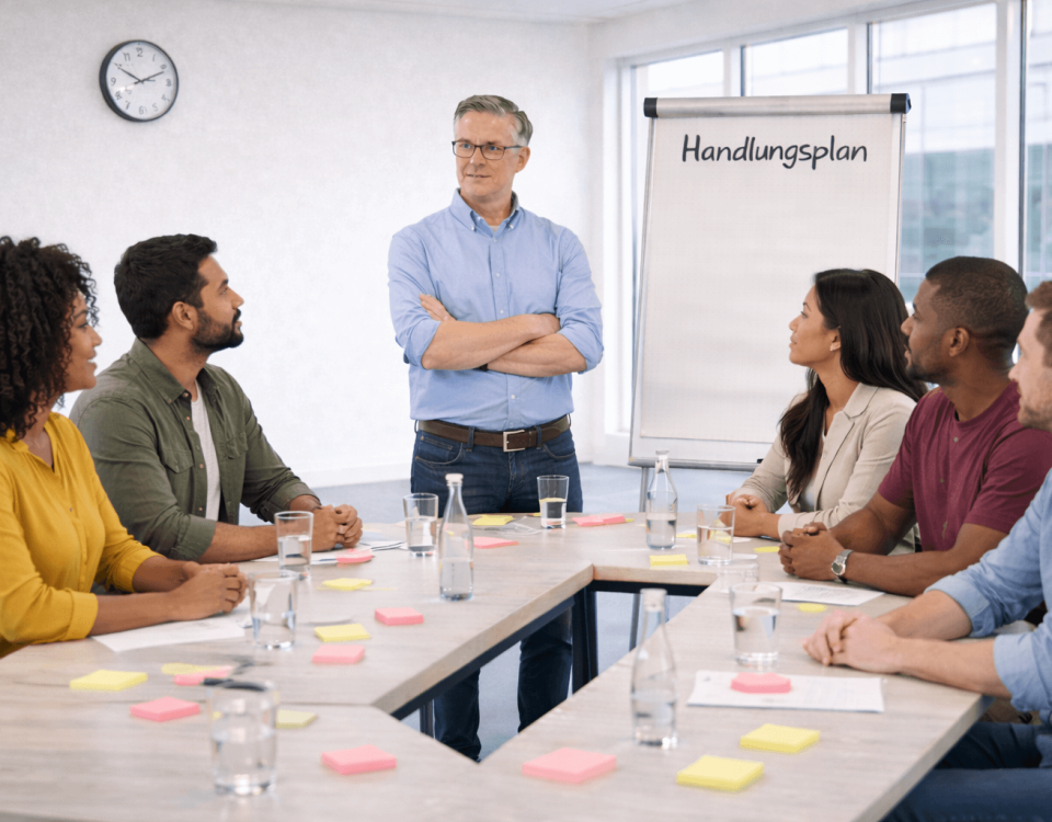 Abteilungen sprechen unterschiedliche Sprachen? Mit Must/Kann/Entscheidung, A/B/C und 4-Zeilen-Übergabe wird Kommunikation zwischen Abteilungen wieder verlässlich.