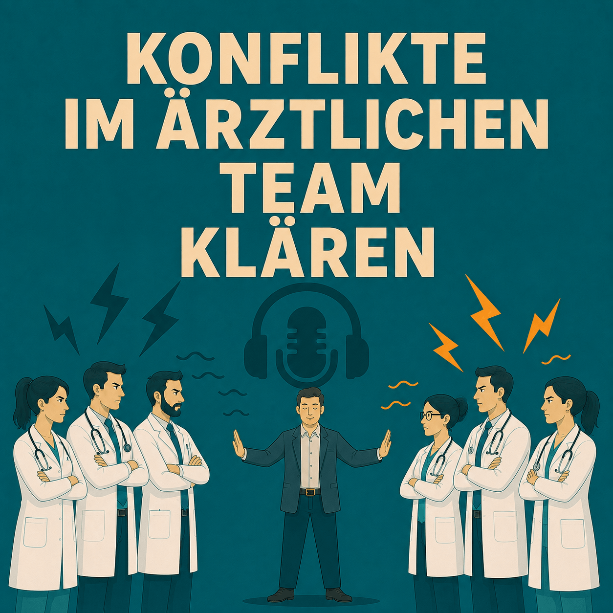 In dieser Folge erfahren Sie, wie ein zerstrittenes Team in einer Klinik oder Krankenhaus den Konflikt hinter sich lässt und wieder arbeitsfähig wird.