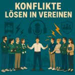In dieser Folge erfahren Sie, wie ein zerstrittenes Team im Verein den Konflikt hinter sich lässt und wieder arbeitsfähig wird.
