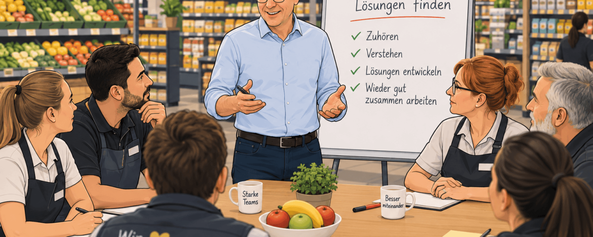 Wie löse ich als Inhaber einen Kollegenstreilt im LEH?