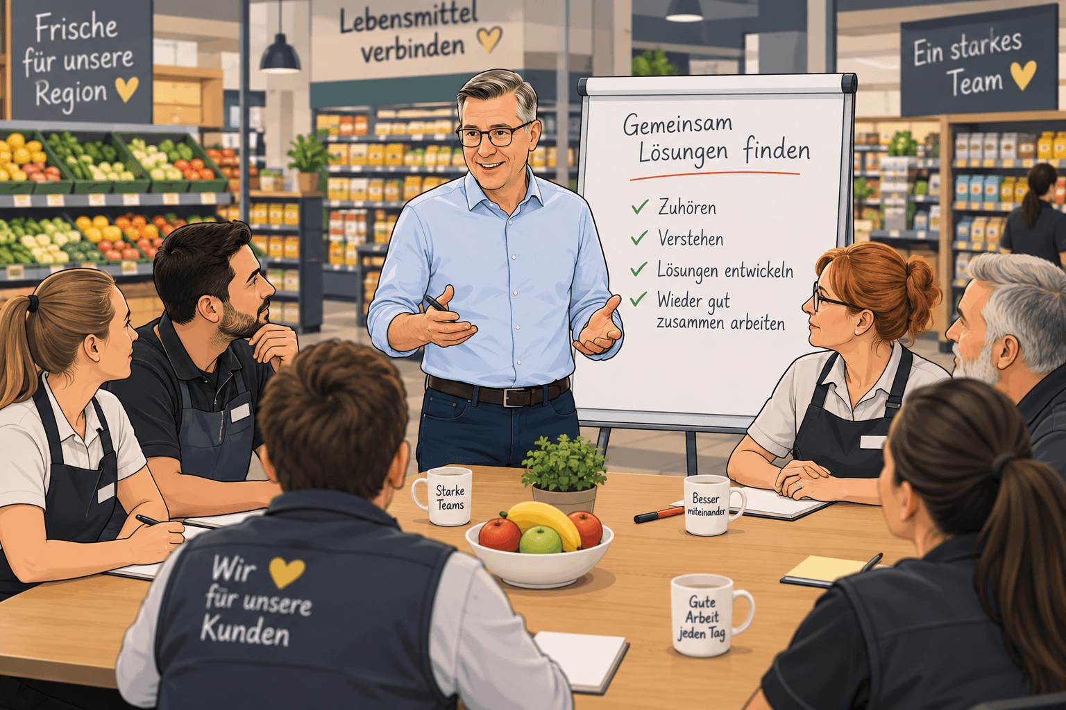 Wie löse ich als Inhaber einen Kollegenstreilt im LEH?